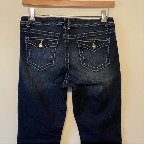 Apt. 9 10 basic dark blue jeans classic casual trendy Bratz bootcut indie sleeze - Picture 6 of 7